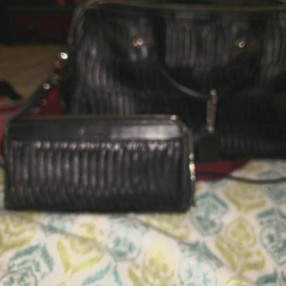 Coach purse and matching wallet